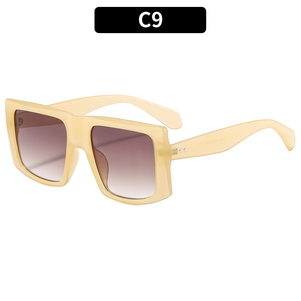Modische Übergroße Quadratische Sonnenbrille