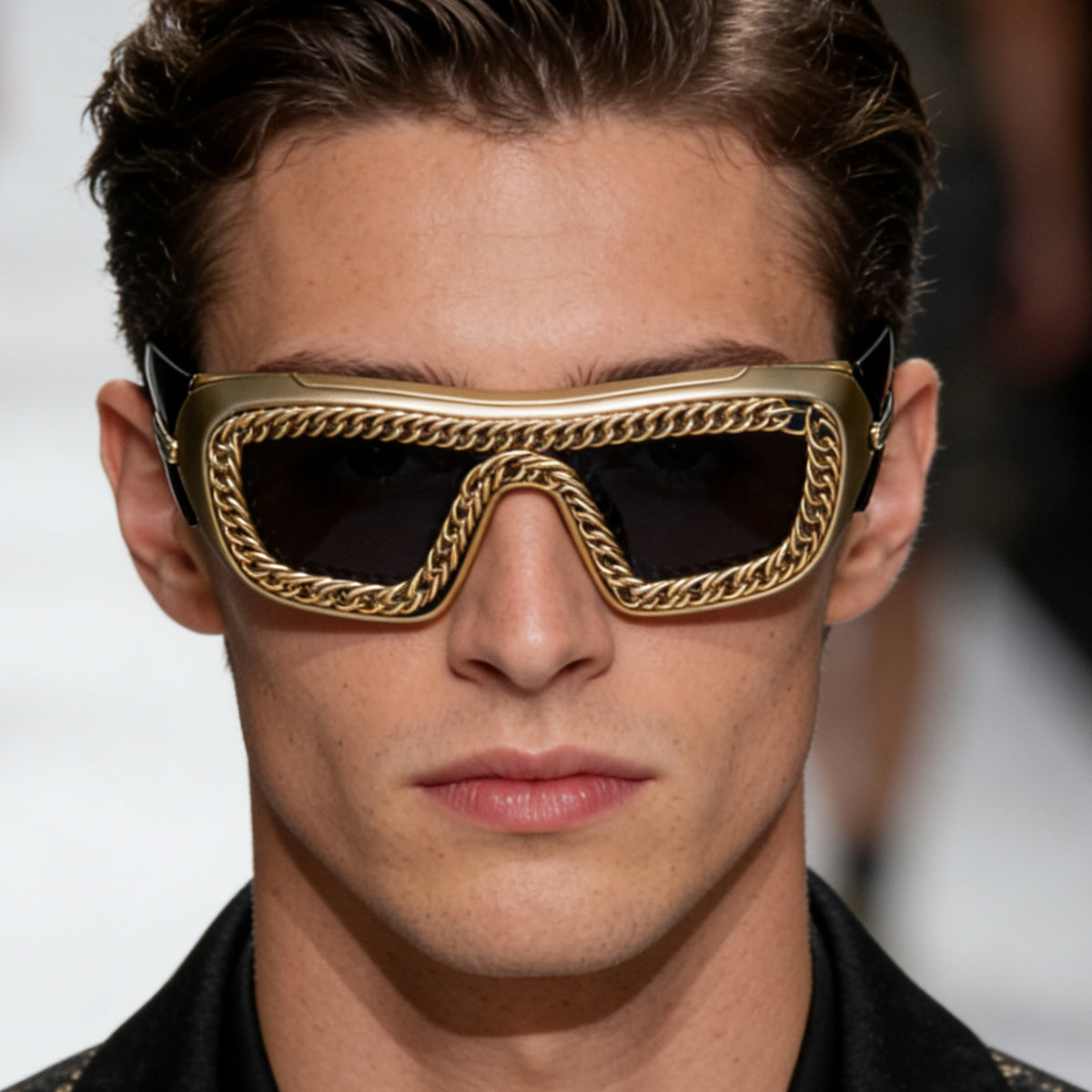 Damen Sonnenbrille mit einzigartigem Kettenrahmen Brehn