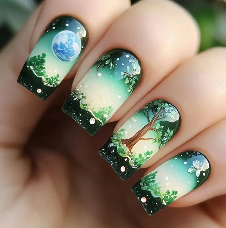 Natur-inspirierten Nagelkunst Brehn