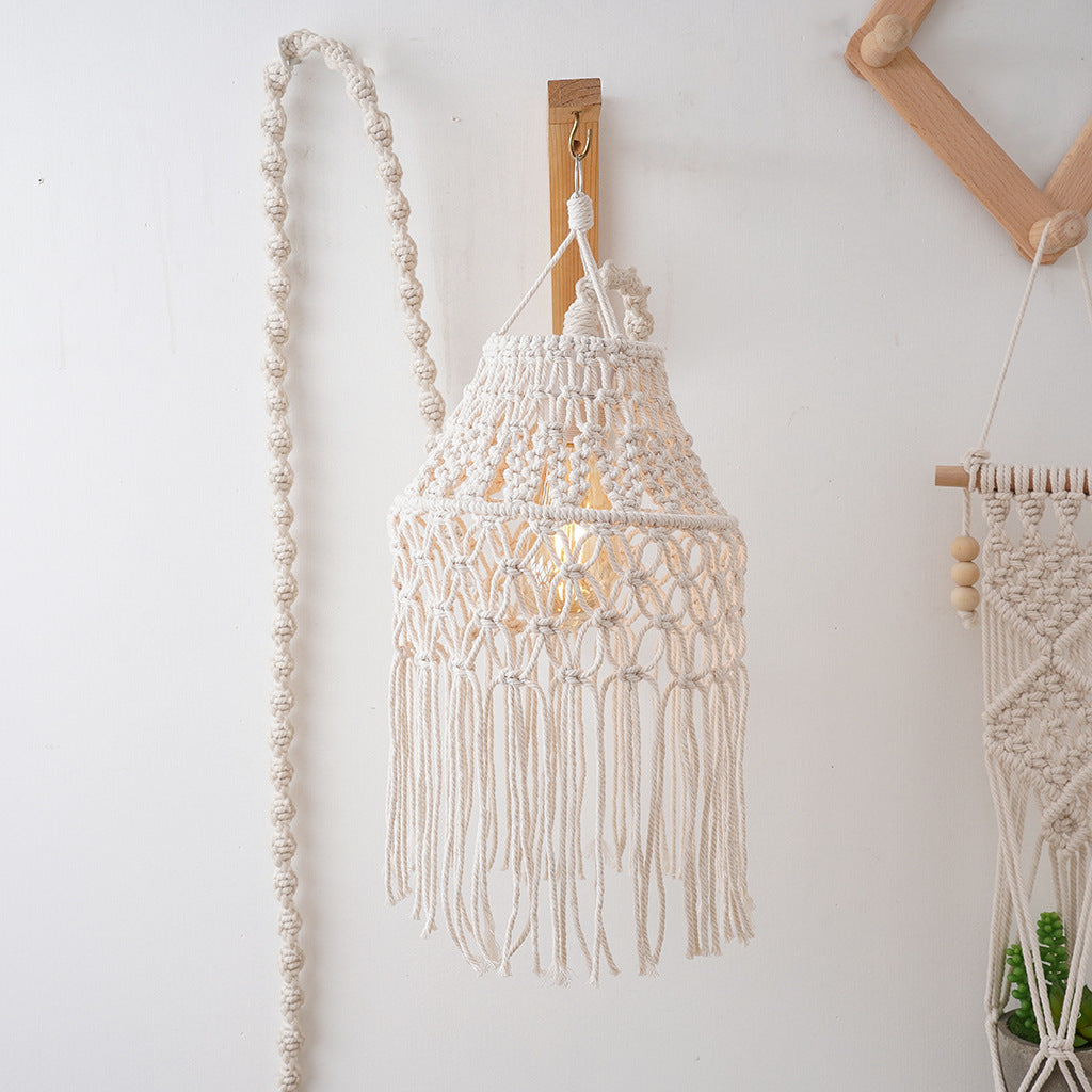 Macramé Bohemian Hängende Pendelleuchte Schirm Brehn
