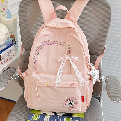 Blumenverzierte Alltag-Rucksack Brehn