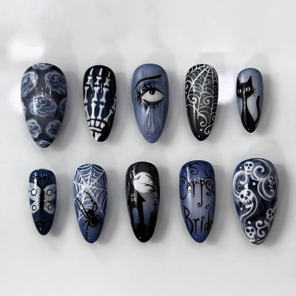 Kunstnagelset mit kreativen Motiven Brehn