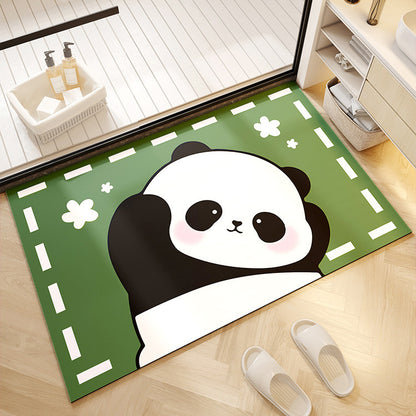 Süßer Panda-Druck-Badezimmermatte Brehn