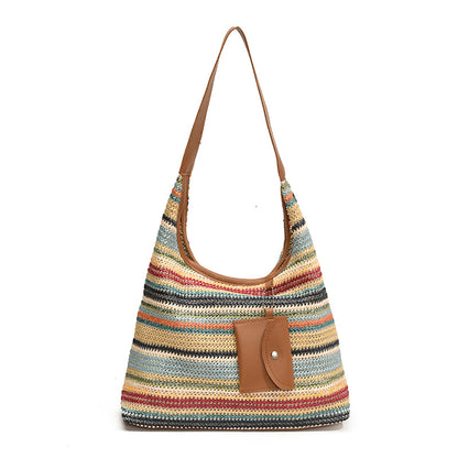 Bohemian Geflochtene Strohtasche