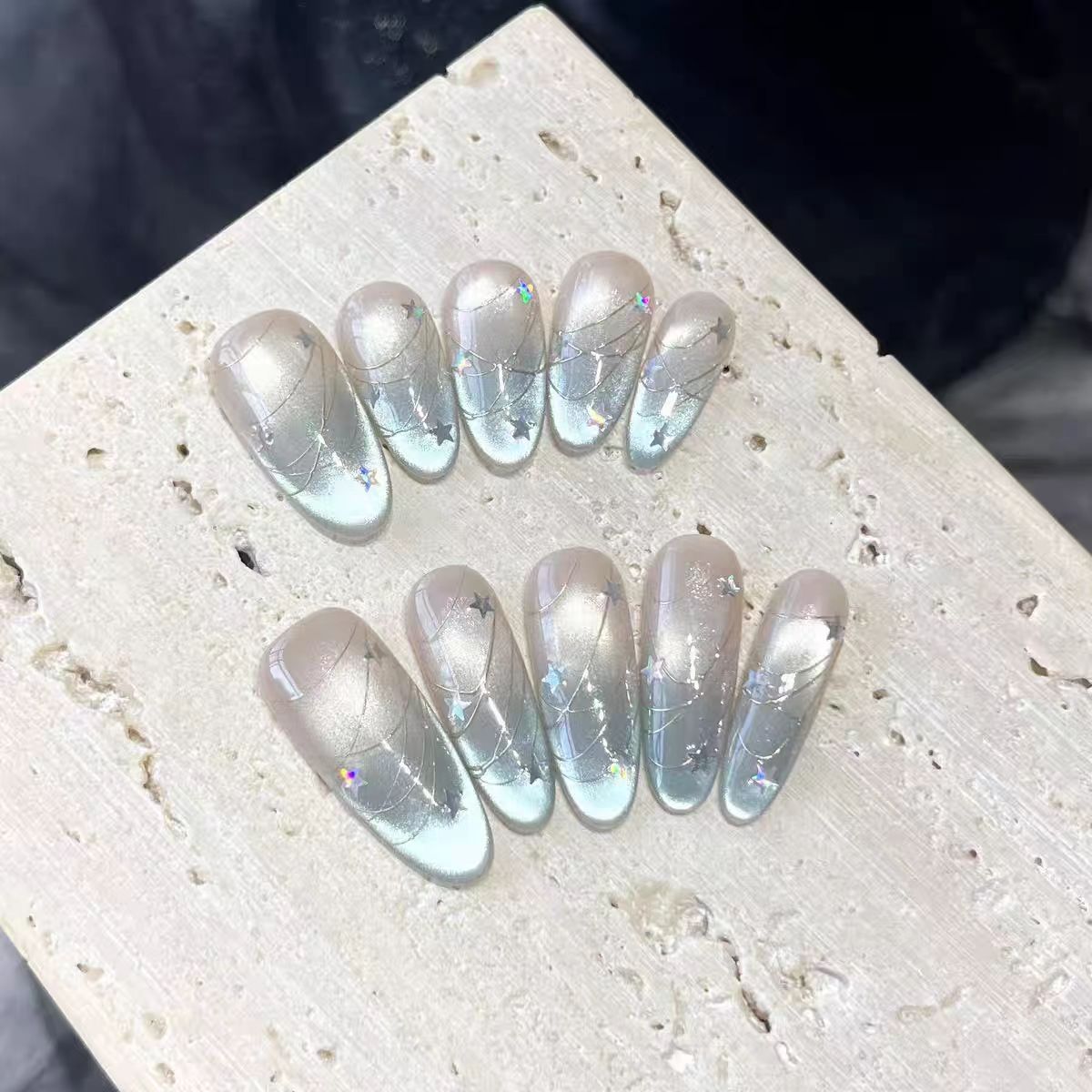 Premium Glitter Press-On Nail Tips Brehn