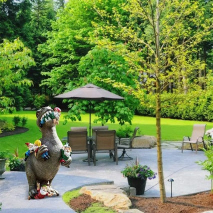 Vergnügliche Dinosaurier Gartenfigur Brehn