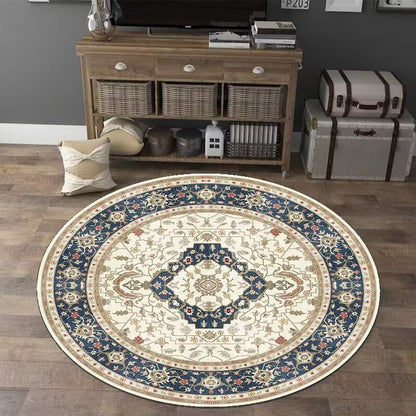 Vintage-inspirierter runder Teppich