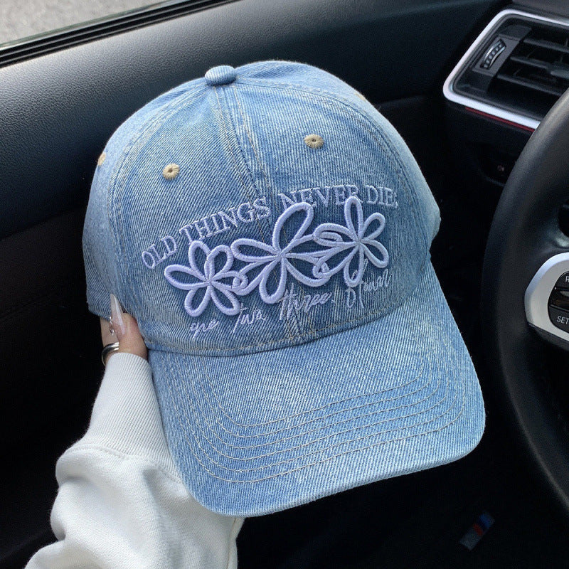 Damen Bestickte Denim Kappe Brehn