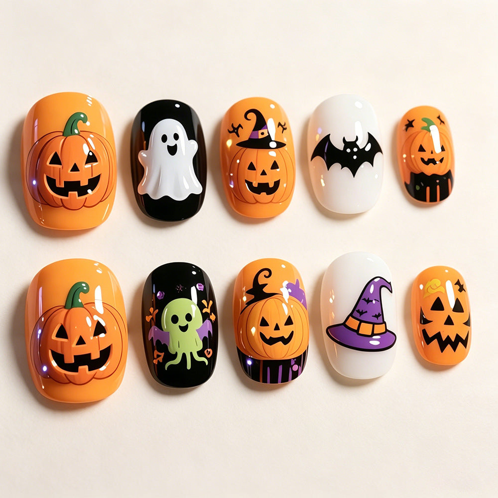 Halloween Nagelset mit Schaurigen Motiven Brehn