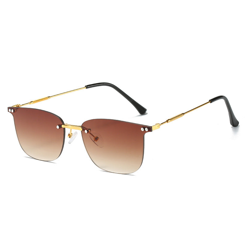 Damen stilvolle Geometric-Sonnenbrille mit modernen Glaselementen Brehn