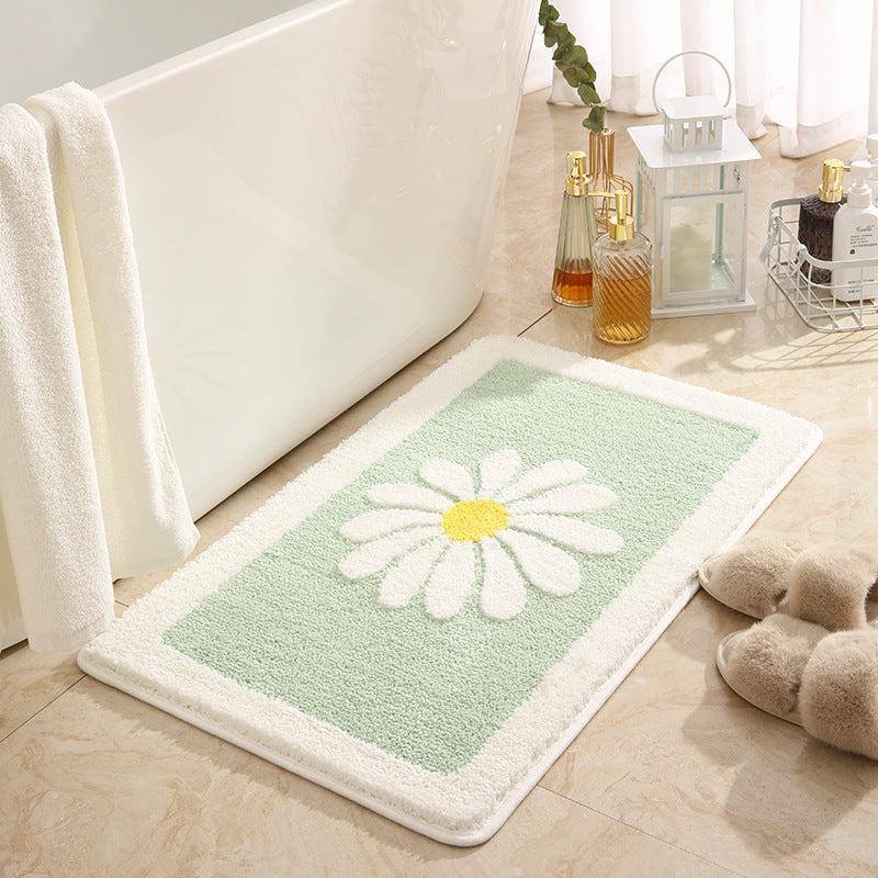 Blumenmotiv Memory Foam Badematte