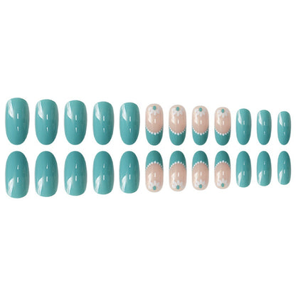 Elegantes florales Akzent-Nagelkunst-Set Brehn