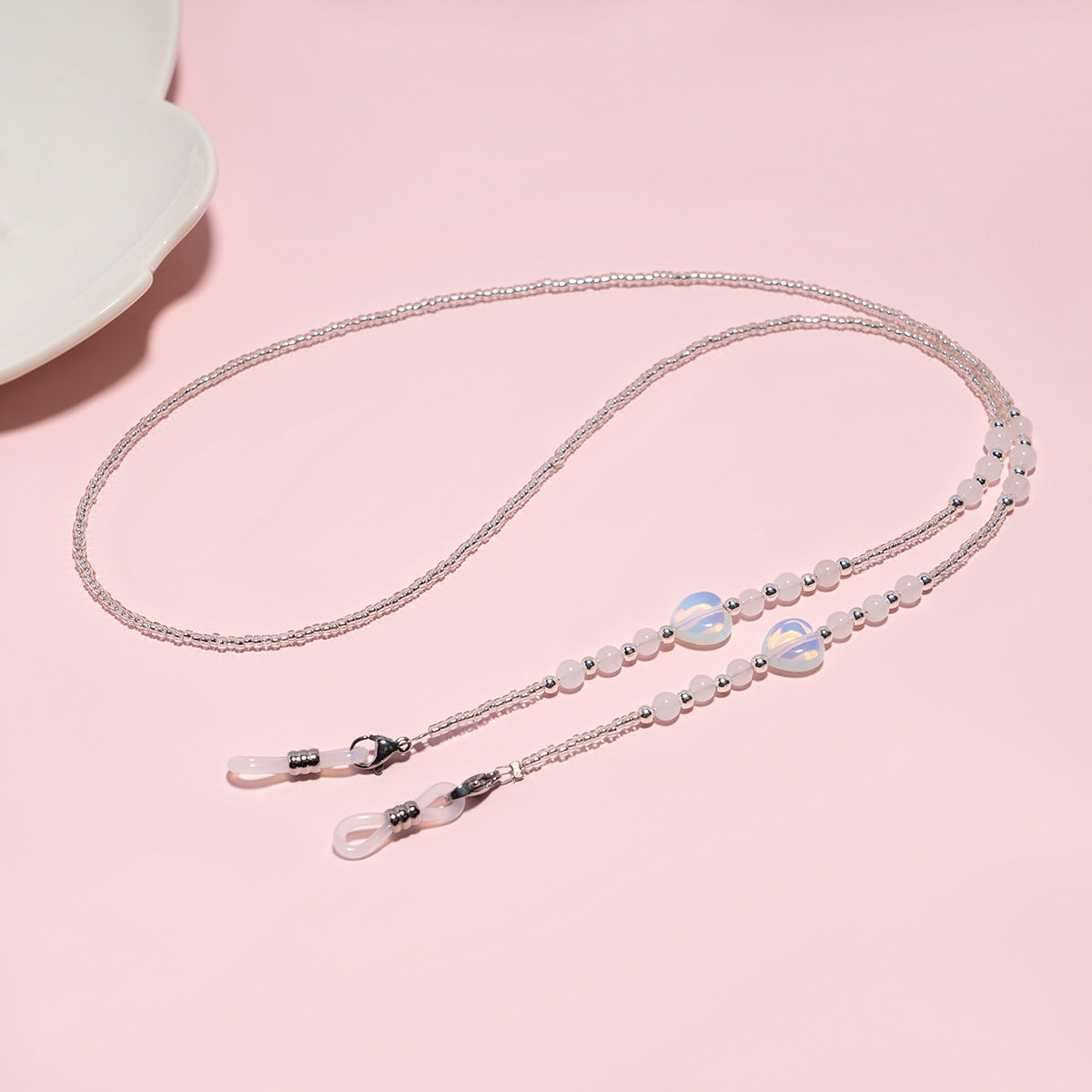 Elegante Perlen Brillen Kette Brehn