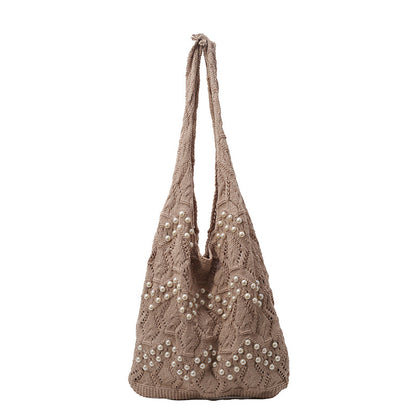 Handgefertigte Veredelte Stricktasche