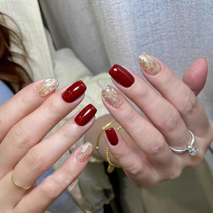 Glitzernde Acryl-Nagelkunst-Verstärkungen Brehn