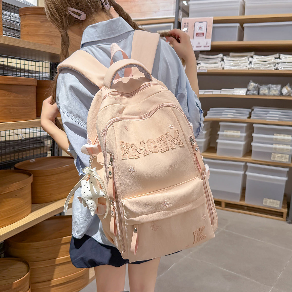 Stylische bestickte Rucksack Brehn 1791205224