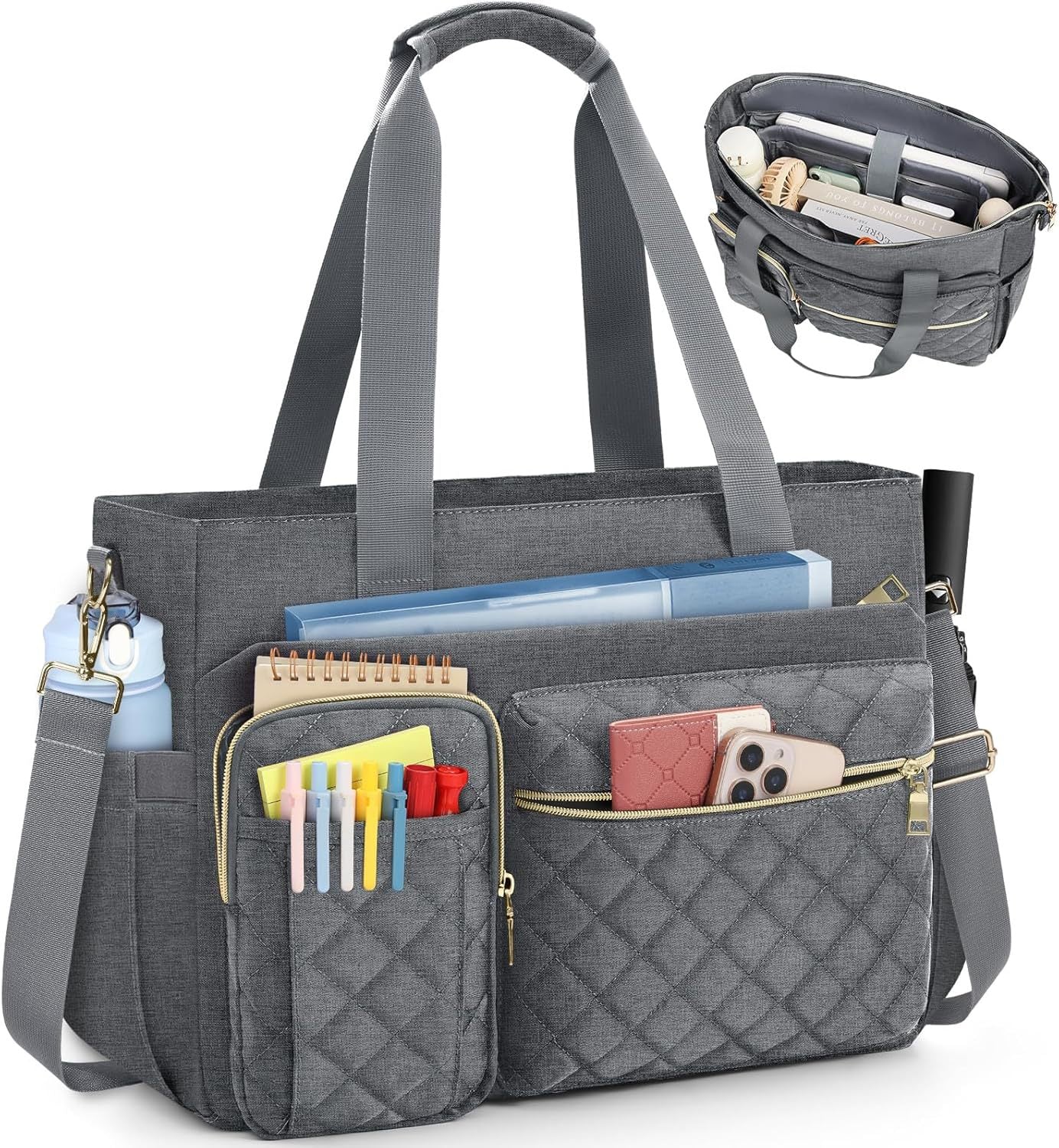Gepolsterte Multifunktionale Handtasche mit Organizer Brehn