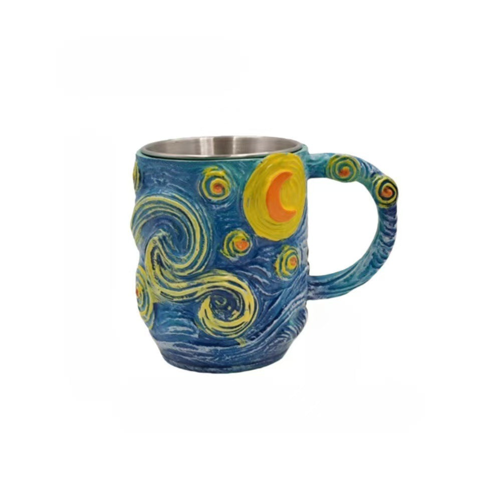 Künstlerische von Sternen erfüllte Nacht-Themen Kaffeetasse Brehn