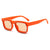 Damen modische quadratische Sonnenbrille mit kontrastierendem Rahmen Brehn