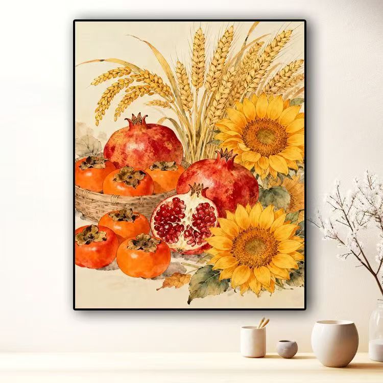 Botanische Stillleben-Leinwandkunst Brehn