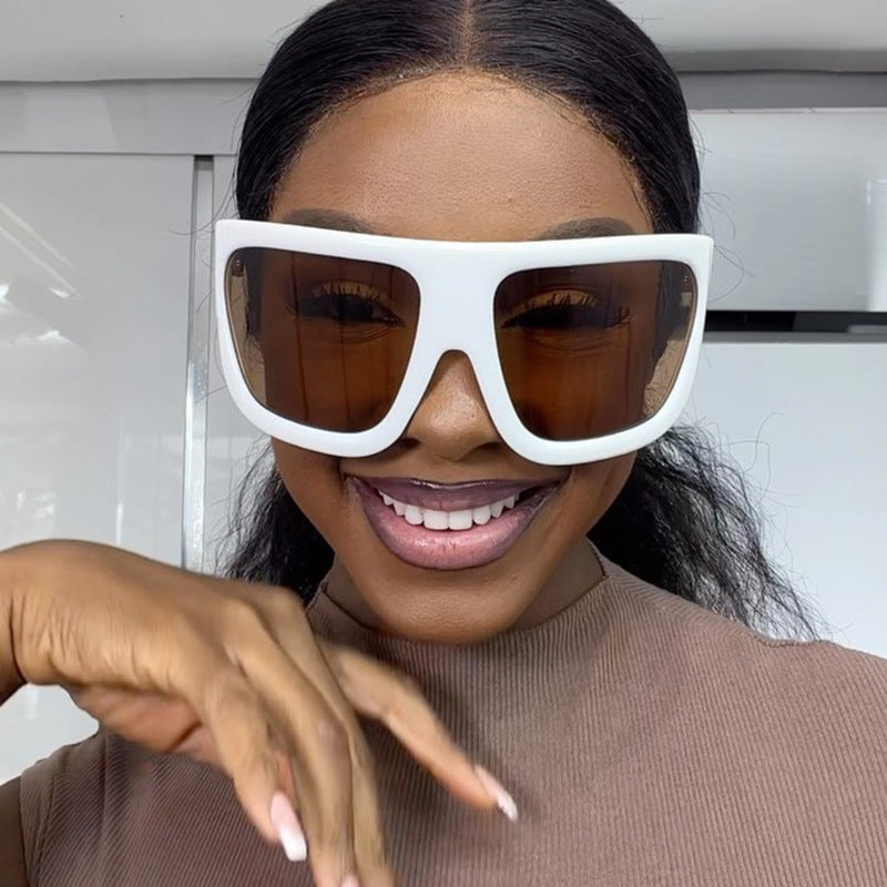 Damen sportliche Oversized-Sonnenbrille Brehn