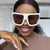 Damen sportliche Oversized-Sonnenbrille Brehn