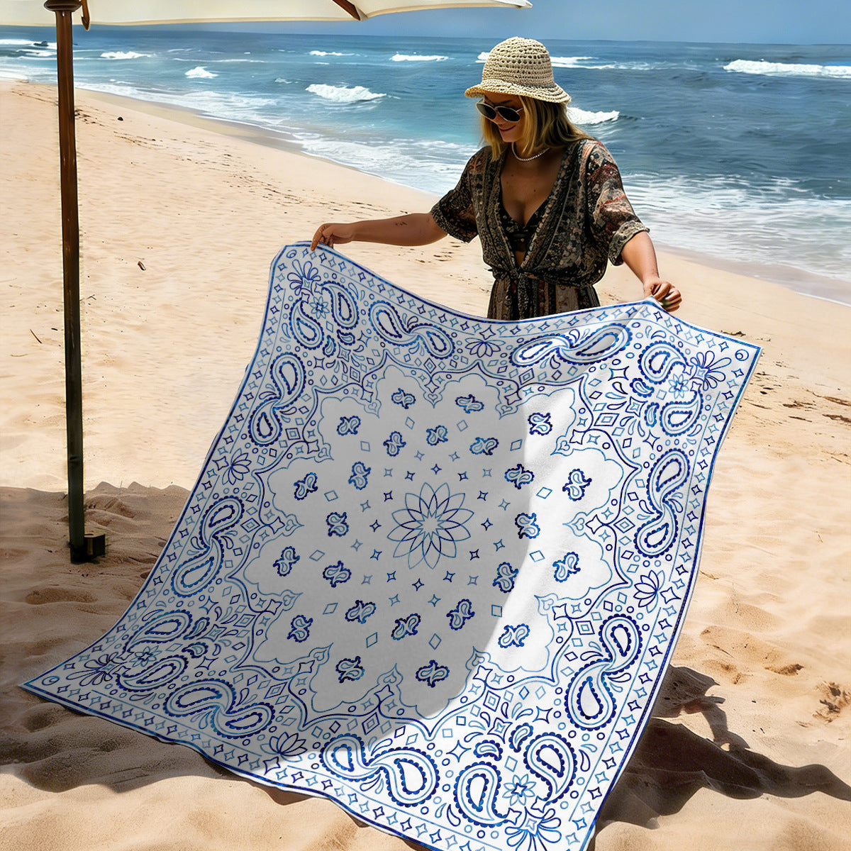 Mandala Design Strandmatte Brehn