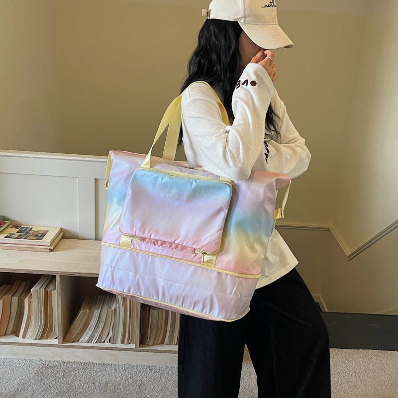 Farbblock Reise Duffel Tasche Brehn