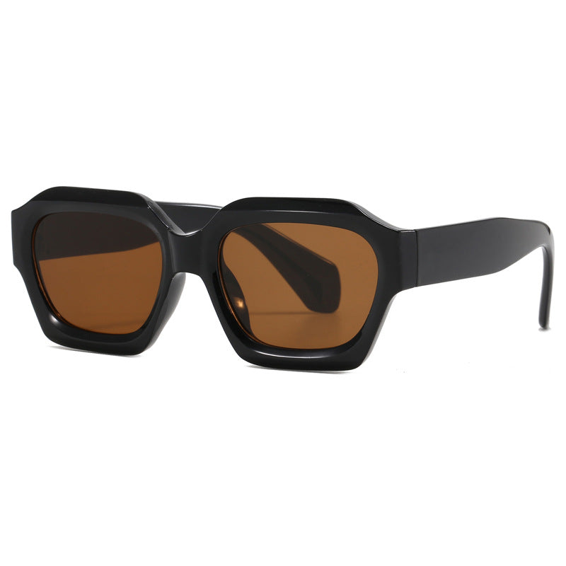 Damen modische geometrische Oversized-Sonnenbrille Brehn