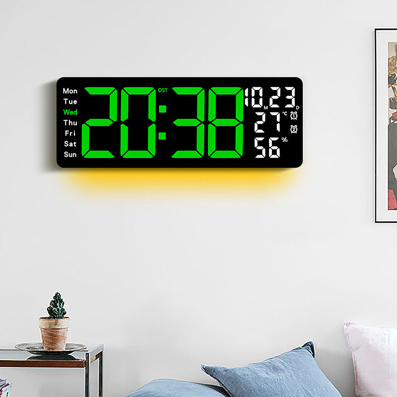Digitaler Multifunktionswecker mit farbiger LED-Anzeige Brehn