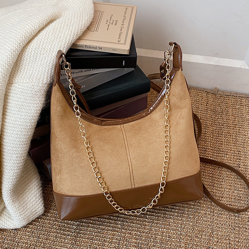 Wildleder Hobo-Handtasche