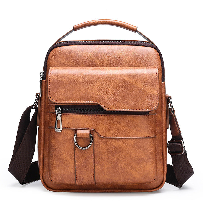 Premium-Leder-Umhängetasche Brehn