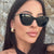 Damen elegante Cat-Eye Sonnenbrille mit hochwertigem Rahmen und UV-Schutz Brehn