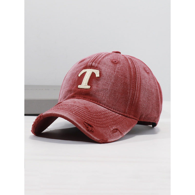 Herren Distressed Denim Cap Brehn