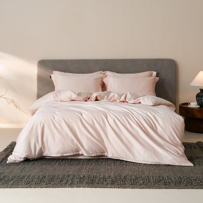 Umkehrbare Micro-Satin Bettbezug Set mit verdecktem Verschluss & Eckenbindungen