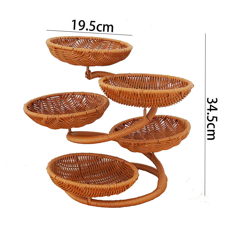 Multi-Ebenen Rattan Lagerung Brehn