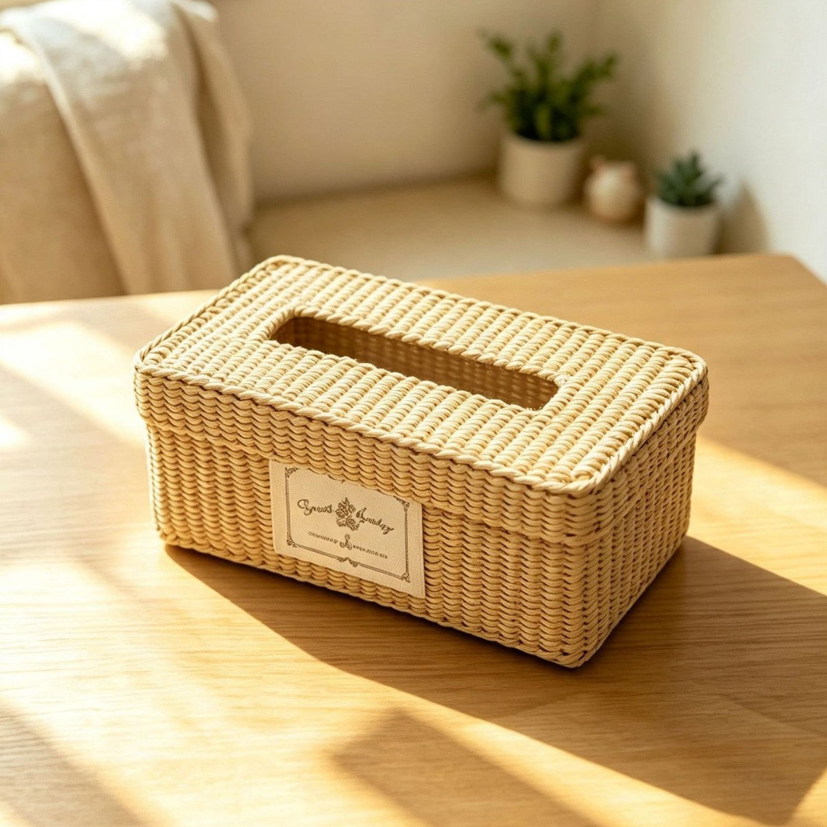 Natürliche Faser dekorative Aufbewahrungsbox Brehn