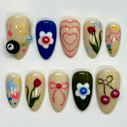 Thematic Artisan Press-On Nail Set Brehn