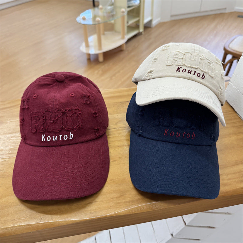 Herren Distressed Bestickte Baseballmütze Brehn