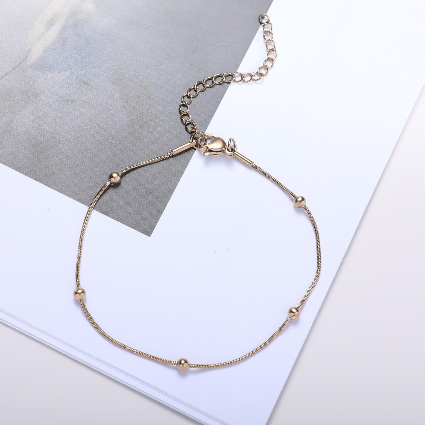Verstellbares Perlenkette Armband Brehn