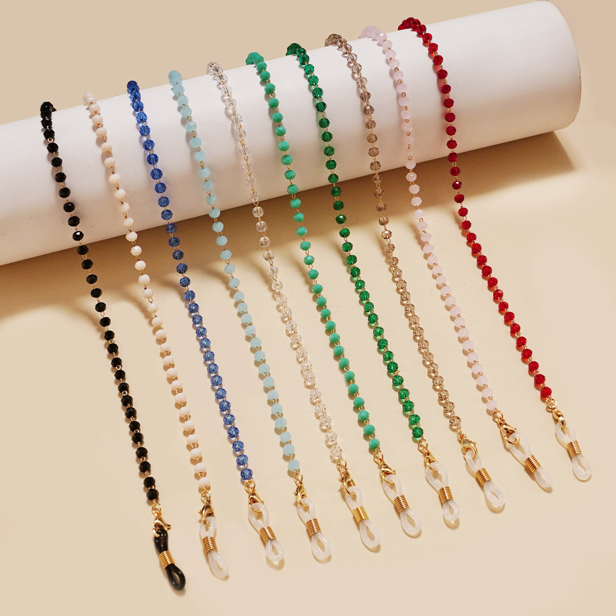 Elegante Perlen Brillen Kette Brehn