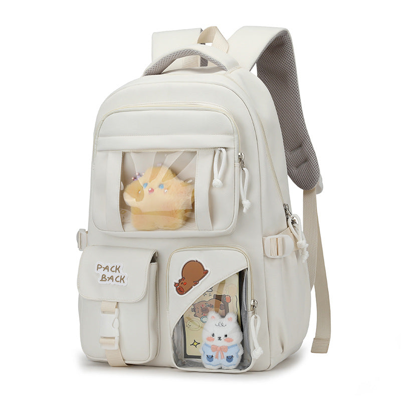 Verspielter Rucksack mit Transparenten Fächern Brehn
