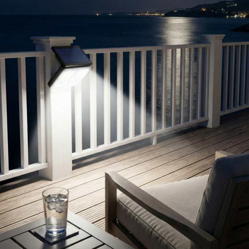 Hochleistungs-Solar-Bewegungsmelder-LED-Sicherheits-Wandlicht mit verstellbarem Solarpanel und Weitwinkel-Flutlicht Brehn