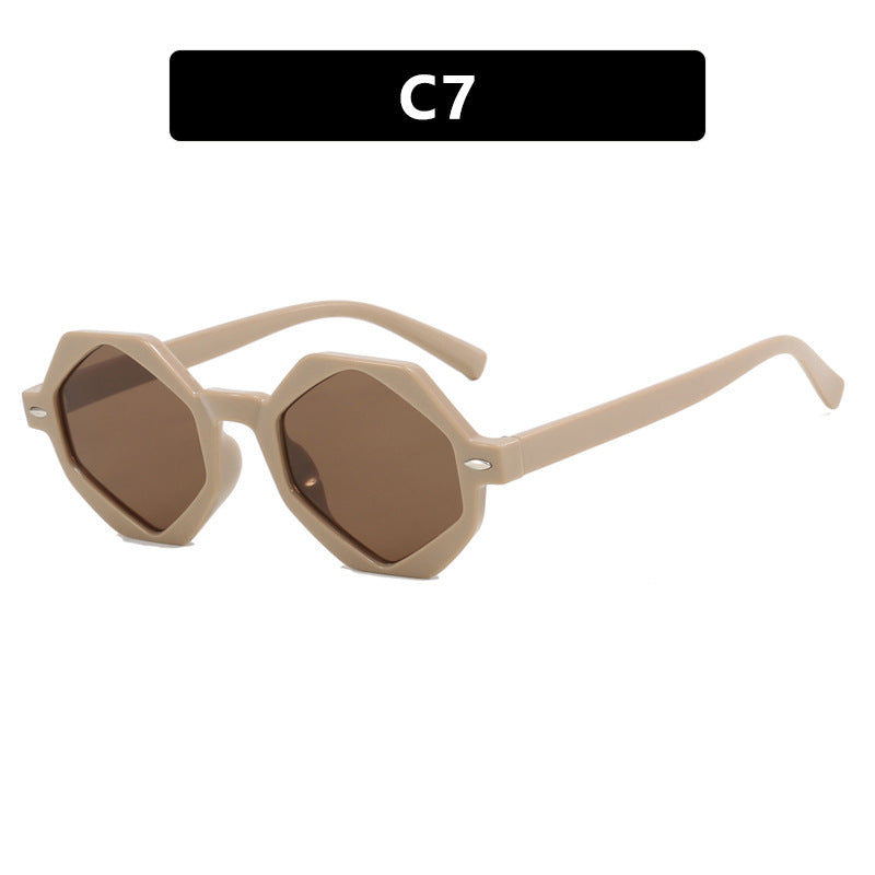 Damen trendige Sonnenbrille im modernen Achtkant-Design Brehn