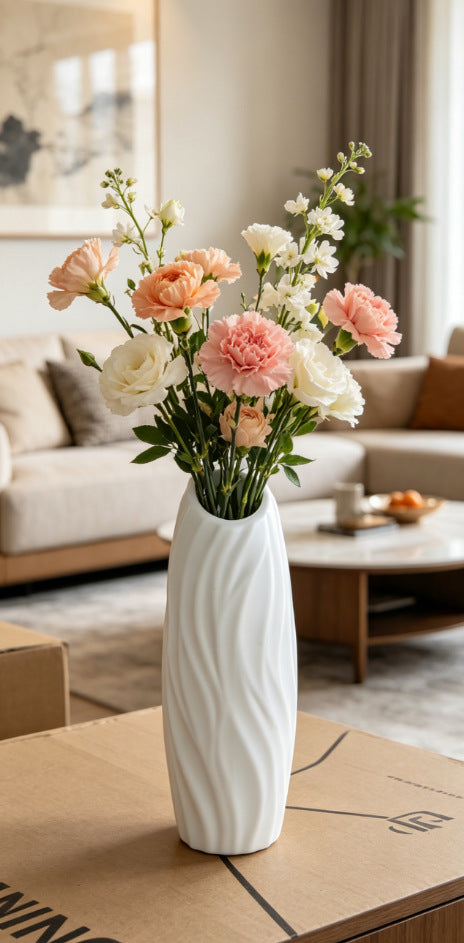 Elegante Texturierte Dekorative Blumenvase Brehn
