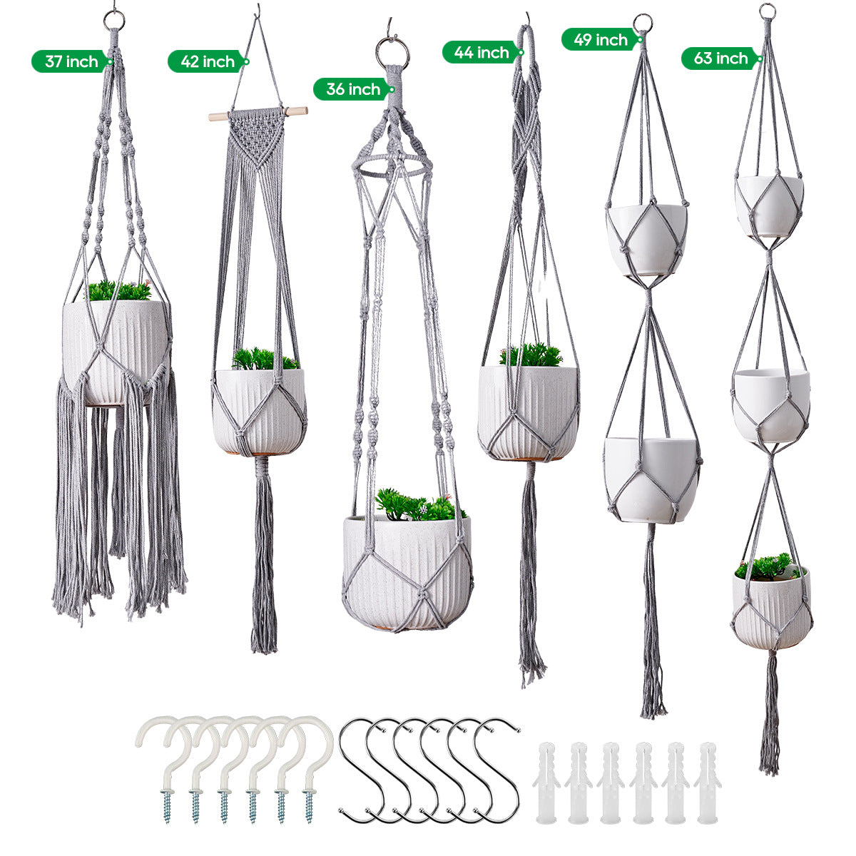 Macramé Pflanze Hänger Set
