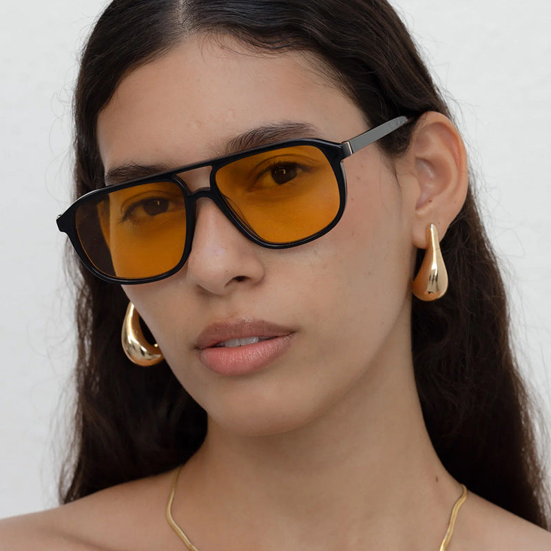Damen modische Sonnenbrille im eleganten Quadratdesign Brehn