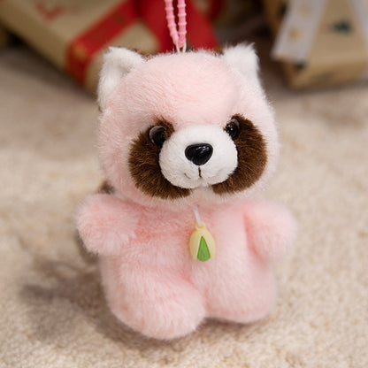 Plüsch Hund Tasche Charm Schlüsselanhänger mit weichem Faux-Fur Körper & Schlaufenriemen Brehn