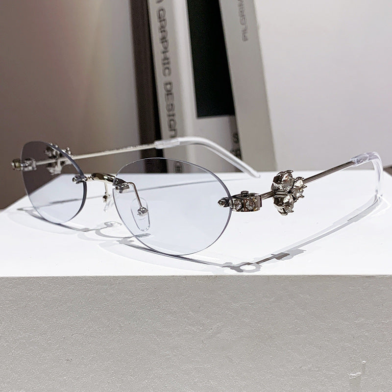 Damen elegante Sonnenbrille mit geometrischem Rahmen Brehn