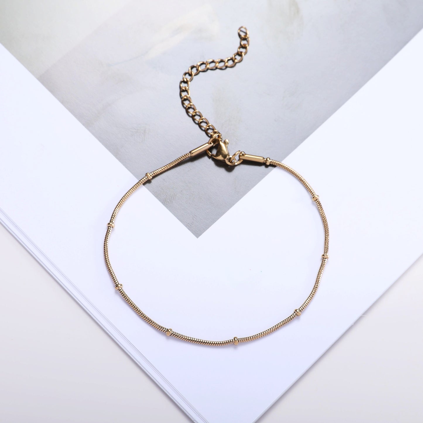 Verstellbares Perlenkette Armband Brehn